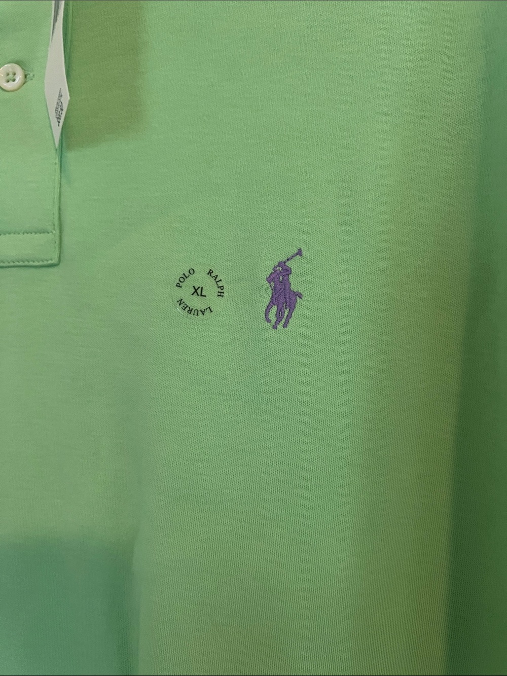 Polo by Ralph Lauren Light Green Men’s Short-Sleeve Polo Shirt.NWT.SZ-XL - Picture 4 of 7